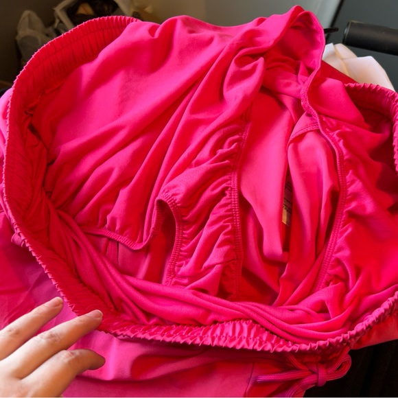 NWT Ideology Sz 3X Women’s Fiery Pink Athletic Lined Drawstring Workout Shorts! - Picture 5 of 11